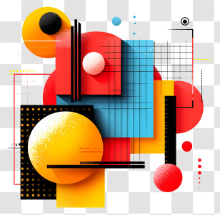 Learning Background - Bold Modern Abstract Design Transparent PNG