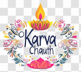 Karva Chauth - Karva Chauth Festival Design Transparent PNG