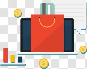 Flat Design Clip Art - Coin - Online Shopping Vector Illustration Transparent PNG