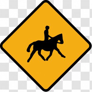Bicycle Traffic Sign Cycling Warning Pedestrian Transparent PNG