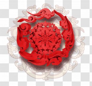 Chinese New Year Zodiac - Red Clouds Transparent PNG