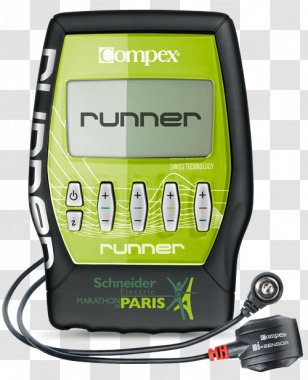 2016 Paris Marathon Running Electrical Muscle Stimulation Sport - Electronics - Electric Green Transparent PNG