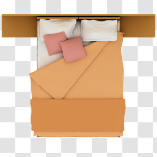 Sofa - Comfortable Bed With Pillows And Blanket Transparent PNG