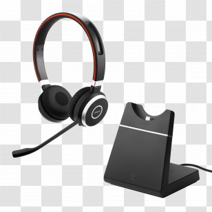 Jabra Evolve 65 Stereo Xbox 360 Wireless Headset Headphones Microphone - 40 Transparent PNG