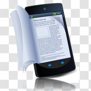 E-book Mobile Phones Smartphone - Book Cover Transparent PNG