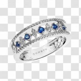 Sapphire Croatto Oro Di Annarita Ring Jewellery Silver - Gemstone Transparent PNG