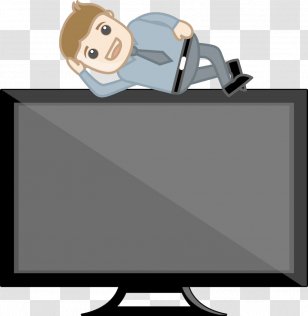 LCD Television Liquid-crystal Display - Cartoon - TV Screen Transparent PNG