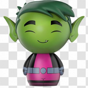 Beast Boy Raven Cyborg Starfire Robin - Action Toy Figures Transparent PNG