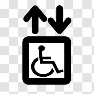 United States Department Of Transportation Elevator Clip Art - Printable Handicap Sign Transparent PNG