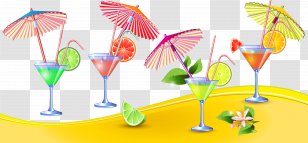 Juice Cocktail Garnish Lemonade European Cuisine - Drink Vector Material Download Transparent PNG