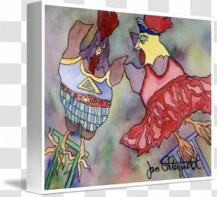 Painting Chicken Gallery Wrap Drawing /m/02csf Transparent PNG