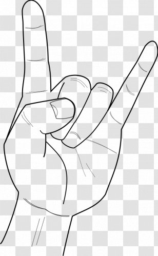 Sign Of The Horns Rock And Roll Clip Art - Flower - Heavy Metal Transparent PNG