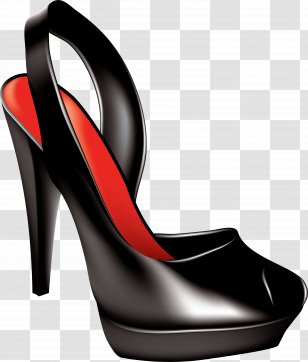 Shoe High-heeled Footwear Stock Illustration - Red - Women Shoes Image Transparent PNG
