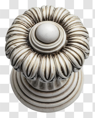 Top View Pillar - Ornate Decorative Knob Transparent PNG