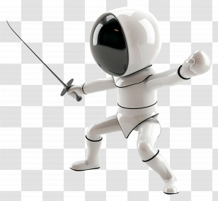 Fencing - Fencing Robot In Action Transparent PNG