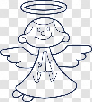 Clip Art Image Prayer Angel Openclipart - Frame Transparent PNG