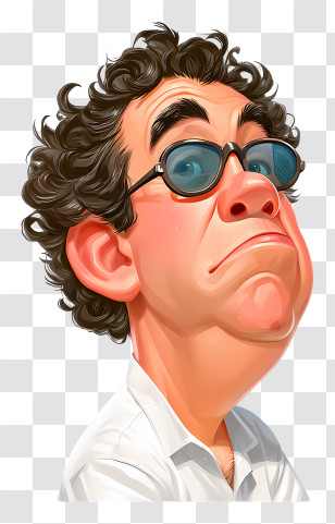 Man Emoji - Cartoon Man With Sunglasses Transparent PNG