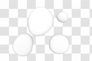White Circle Pattern - Monochrome Photography - Transparent Water Droplets Transparent PNG