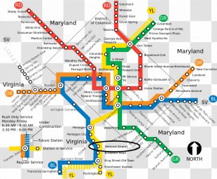 Washington, D.C. Rapid Transit Washington Metropolitan Area Authority Red Line - Yellow Lines Transparent PNG