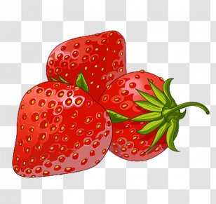 Strawberry Aedmaasikas - Fresa - Pattern Illustration Transparent PNG