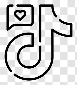 Tiktok Logo - TikTok Logo With Heart Transparent PNG