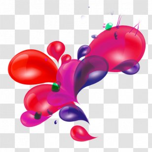 Colored Bubbles Clip Art - Silhouette - Balloon Drops Transparent PNG