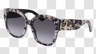Gucci GG0053S Sunglasses Fashion - Rayban - Cat Transparent PNG