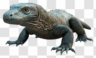 Komodo Dragon - Komodo Dragon With Rough Scales Transparent PNG
