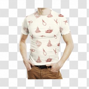 Printed T-shirt Stock Photography Crew Neck - Royaltyfree - T-Shirt Transparent PNG