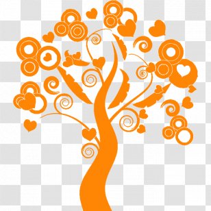 Tree Photography Royalty-free Clip Art - Area - Orange Transparent PNG