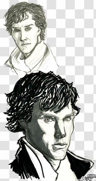 Comics Artist Forehead Fiction Inker Sketch - Character - Benedict Cumberbatch Transparent PNG