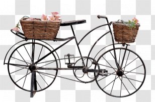 Bicycle Baskets Cycling Clip Art - Wheels Transparent PNG
