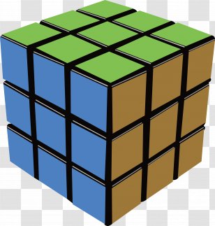 Rubiks Cube Three-dimensional Space Game Clip Art - Puzzle - Vector Element Transparent PNG