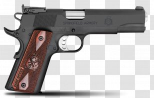 Springfield Armory .45 ACP M1911 Pistol Semi-automatic Firearm - 45 Acp - Handgun Transparent PNG