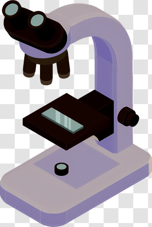 Microscope - Detailed Microscope Illustration For Lab Setting Transparent PNG