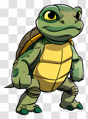 Cartoon Turtle - Cartoon Turtle With Big Eyes Transparent PNG