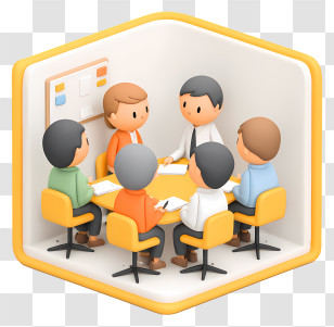 Office Business Meeting - Team Meeting In Office Transparent PNG