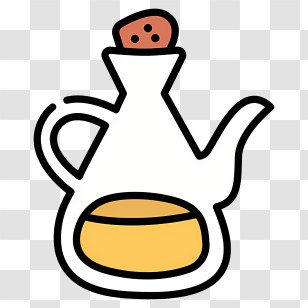 Cooking Oil - Simple Oil Bottle Illustration Transparent PNG