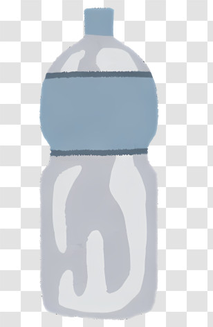 Clipart - Plastic Water Bottle Transparent PNG