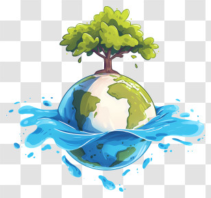World Environment Day - Melting Earth Illustration Transparent PNG
