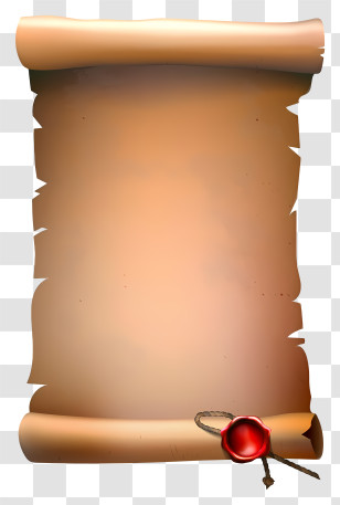 Parchment Paper - Scroll With Red Seal Transparent PNG