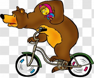 Bear Cartoon Masha Drawing Animation - Child - Cycling Transparent PNG