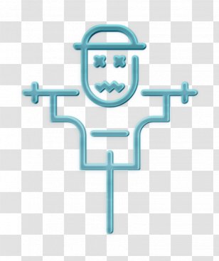 Halloween Icon Horror Jack - Turquoise - Symbol Transparent PNG
