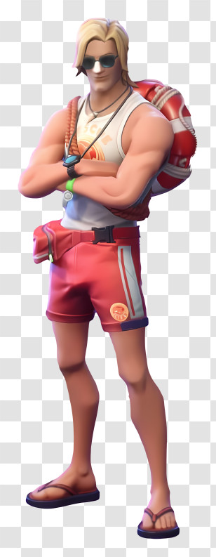 Fortnite - Lifeguard In Summer Outfit Transparent PNG