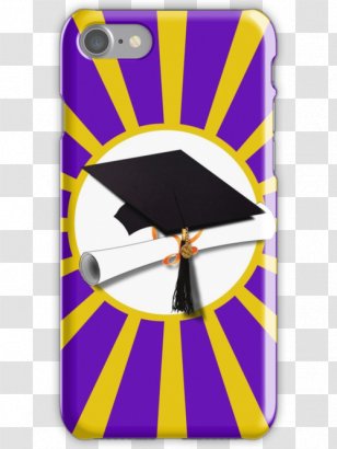 Square Academic Cap Graduation Ceremony Diploma Hat - High School - Purple Bubbles Transparent PNG