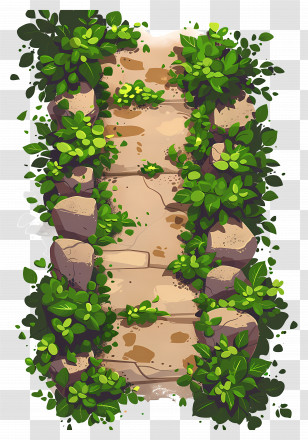 Dirt Path - Garden Path With Greenery Transparent PNG