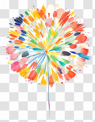 Fireworks - Colorful Firework Explosion Transparent PNG