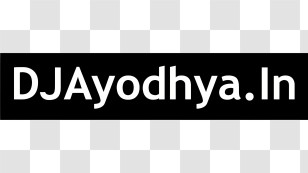 Djayodhya Logo - DJAyodhya.In White Text On Black Rectangle Transparent PNG