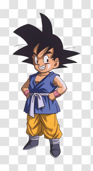 Goku - Cartoon Character With Spiky Hair Transparent PNG