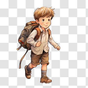 International Walk To School Day
 - Boy With Backpack Walking Transparent PNG